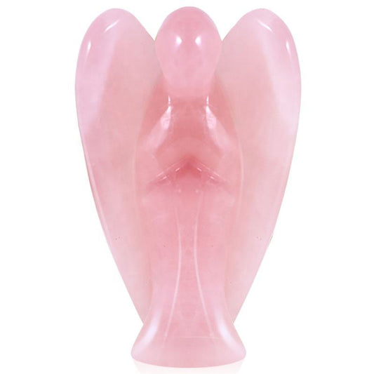 Rose Quartz 3" Carved Angel