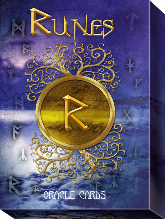 Runes Oracle Cards by Lo Scarabeo – A 24-card deck featuring Norse-inspired illustrations of ancient runic symbols, designed to offer spiritual guidance and insight.
