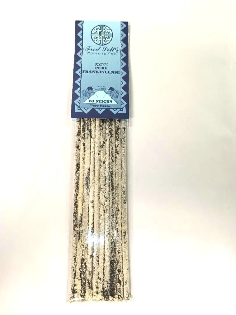Rustic Pure Frankincense Pure Resin Incense 10 Sticks Per Pack Fred Solls at Namaste Bookshop near Union Square, NYC