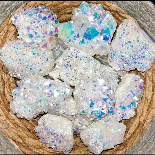 Angel Aura AB Quartz Cluster 1.5-3"