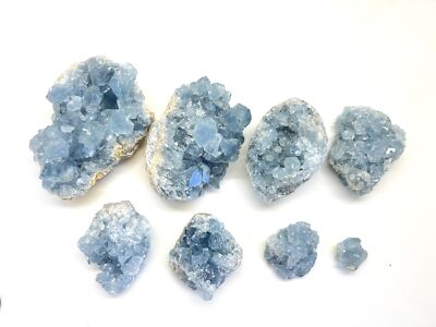 Celestite Cluster Specimens 2-3.5" Madagascar
