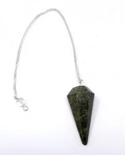 Vesonite 6 Faceted Pendulum With Chain