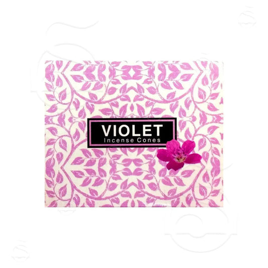 Kamini Violet Incense Cones (10)