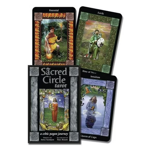The Sacred Circle Tarot by Anna Franklin – a rich tarot deck inspired by Celtic paganism and earth-centered traditions.
