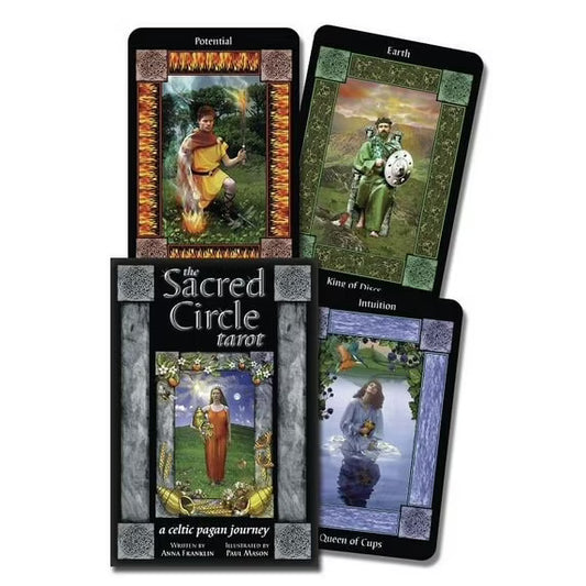 The Sacred Circle Tarot by Anna Franklin – a rich tarot deck inspired by Celtic paganism and earth-centered traditions.
