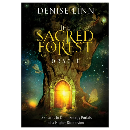 The Sacred Forest Oracle by Denise Linn – mystical oracle deck connecting with nature, spirit guides, and forest wisdom.
