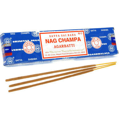 Satya Nag Champa Hand Rolled Incense Sticks (40g) - Satya incense sticks, product packaging