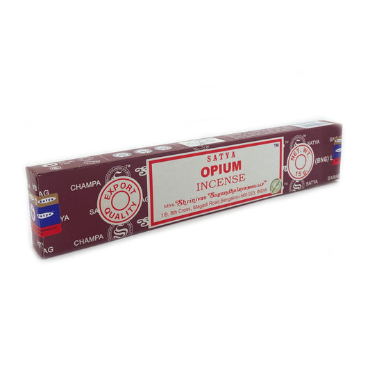 Satya Opium Hand Rolled Incense Sticks - Satya incense sticks, product packaging