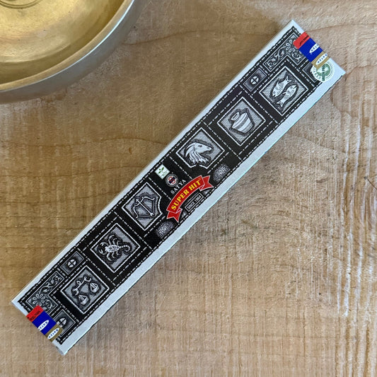 SATYA Hand Rolled Super Hit 15 Grams Incense Sticks - Satya incense sticks, product packaging