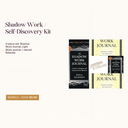 Shadow Work and Self-Discovery Kit with Shadow Work Journal, Light Work Journal and Selenite