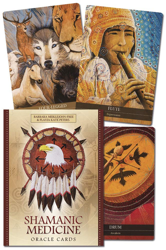 Shamanic Medicine Oracle Cards by Meiklejohn-Free & Peters – sacred wisdom and healing practices from shamanic traditions.
