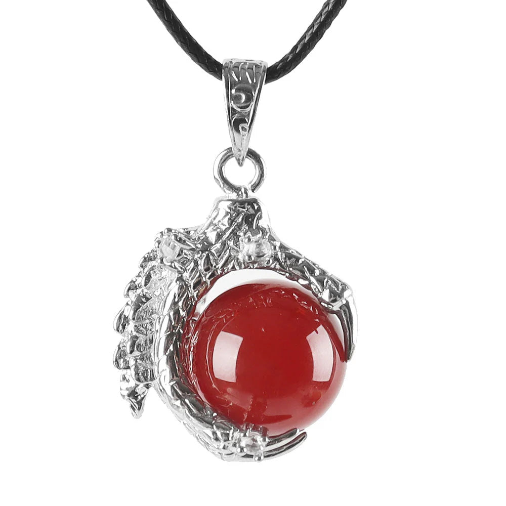Sphere Dragon Claw / Paw Plated Pendant