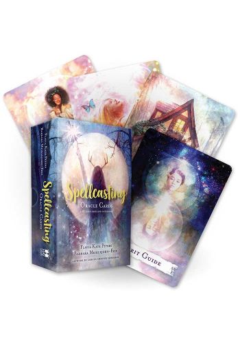 Spellcasting Oracle Cards by Flavia Kate Peters & Barbara Meiklejohn-Free – a magical deck for manifesting intentions through spellwork and guidance.
