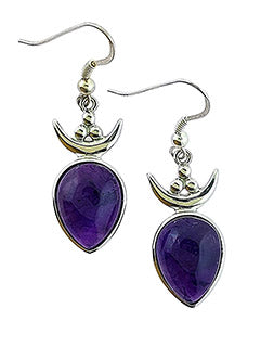 Amethyst Tears of The Grateful Sterling Silver Earrings