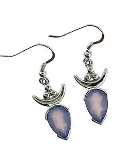 Rose Quartz Faceted Sterling Silver Earings Grateful Tears