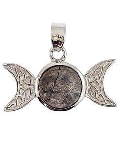 Labradorite Triple Goddess Sterling Silver Pendant