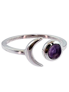 Amethyst Summer Night Sterling Silver Ring (Size 7)
