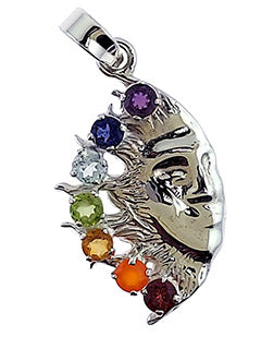 Chakra Stones - Tranquility Sterling Silver Pendant