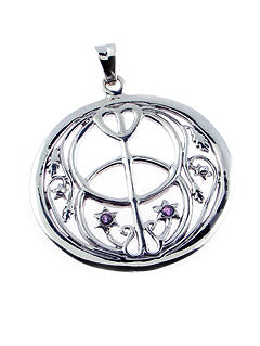 Chalice Well at Glastonbury Sterling Silver Pendant