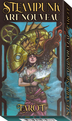 Steampunk Art Nouveau Tarot Deck by Luca Strati & Jaymi Elford – a captivating fusion of Art Nouveau elegance and steampunk innovation, featuring 78 richly detailed cards with mechanical motifs and flowing lines.
