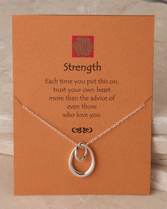 Strength Dare To Dream Collection Charm Sterling Silver Necklace at Namaste Bookshop near Union Square, NYC