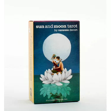 Sun and Moon Tarot by Vanessa Decort – a 78-card deck blending Thoth-based symbolism with multicultural influences, featuring vibrant, whimsical artwork and astrological associations.
