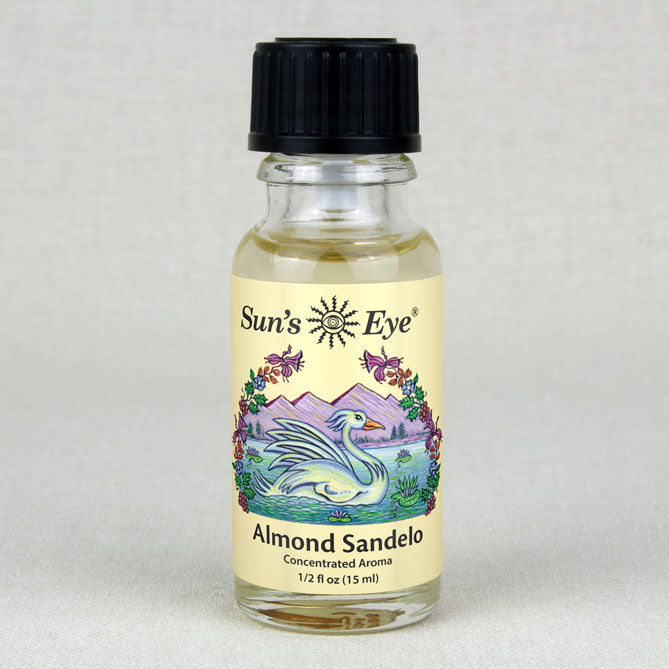 Sun's Eye Almond Sandelo 1/2 fl oz oil bottle