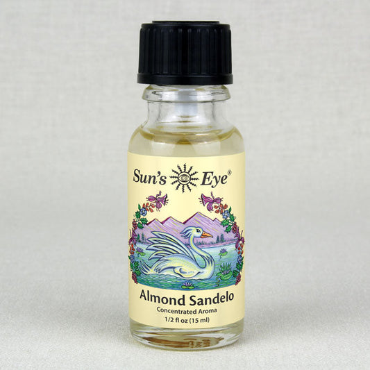 Sun's Eye Almond Sandelo 1/2 fl oz oil bottle
