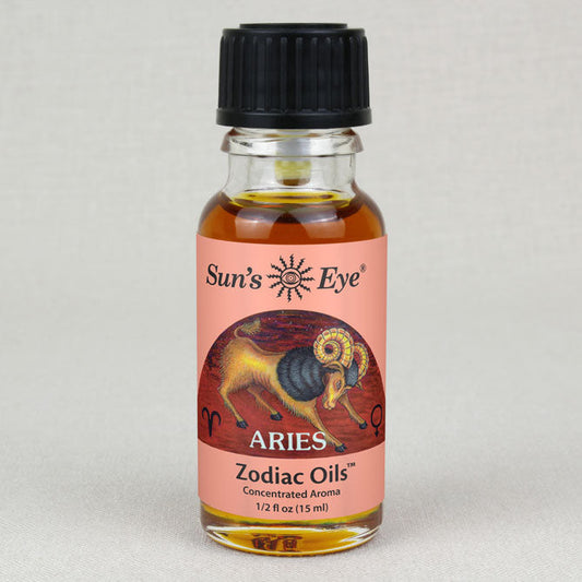 Sun's Eye Aries Zodiac Oil 1/2 fl oz oil bottle