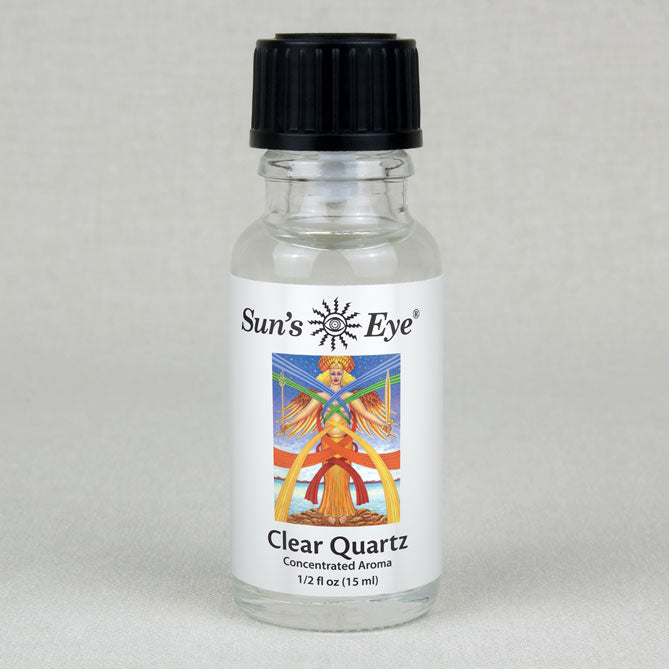 Sun's Eye Clear Quartz 1/2 fl oz oil bottle