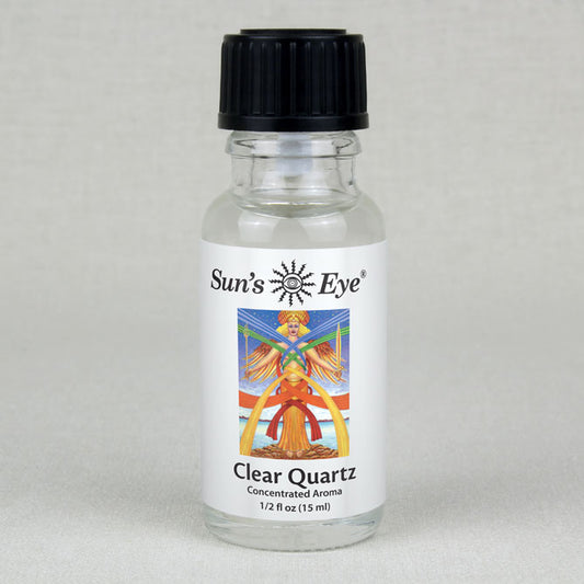 Sun's Eye Clear Quartz 1/2 fl oz oil bottle