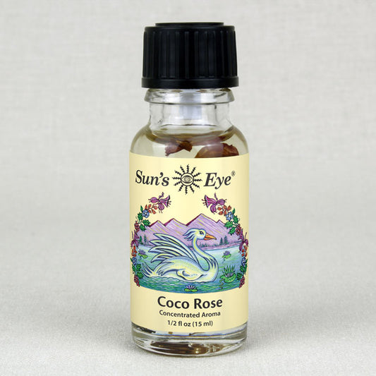 Sun's Eye Coco Rose 1/2 fl oz oil bottle