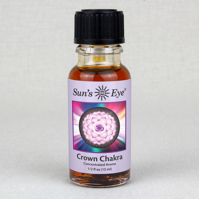 Sun's Eye Crown Chakra 1/2 fl oz oil bottle