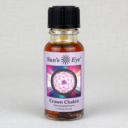 Sun's Eye Crown Chakra 1/2 fl oz oil bottle