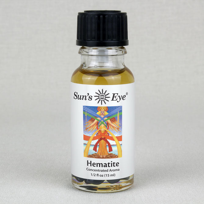 Sun's Eye Hematite 1/2 fl oz oil bottle