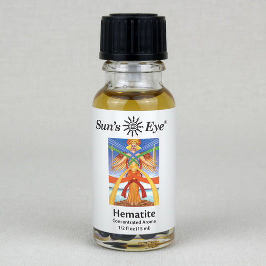 Sun's Eye Hematite 1/2 fl oz oil bottle