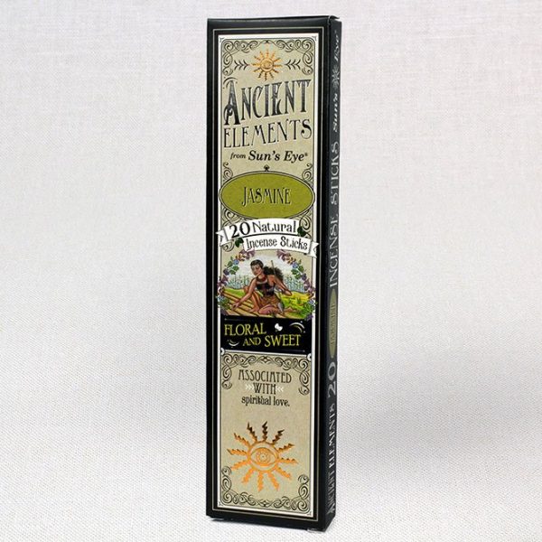 Sun's Eye Ancient Elements Jasmine Incense - 20 natural incense sticks