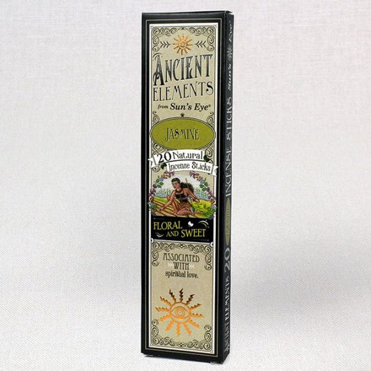 Sun's Eye Ancient Elements Jasmine Incense - 20 natural incense sticks