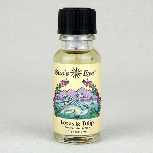 Sun's Eye Lotus & Tulip 1/2 fl oz oil bottle
