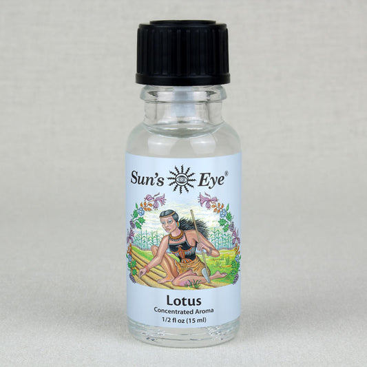 Sun's Eye Lotus 1/2 fl oz oil bottle