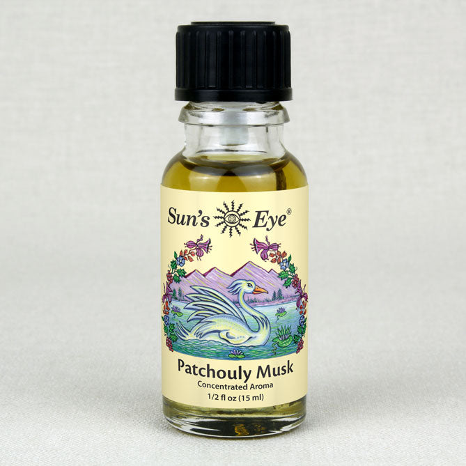 Sun's Eye Patchouli Musk 1/2 fl oz oil bottle