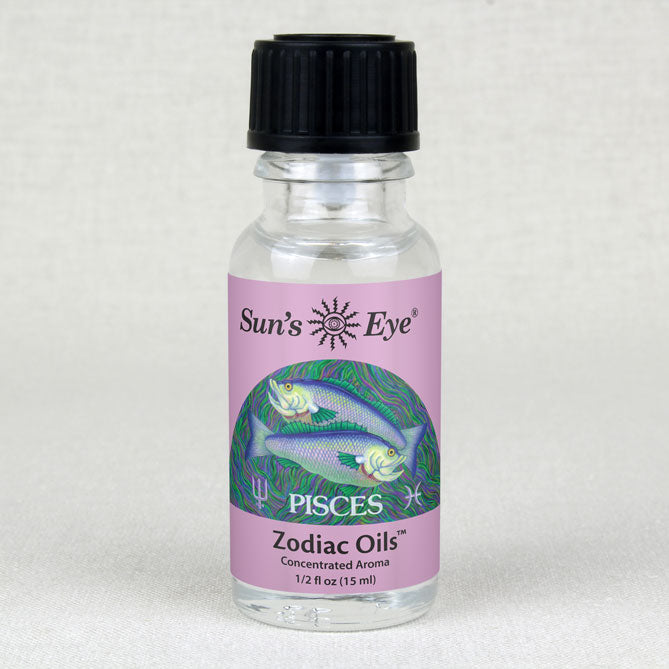 Sun's Eye Pisces 1/2 fl oz oil bottle