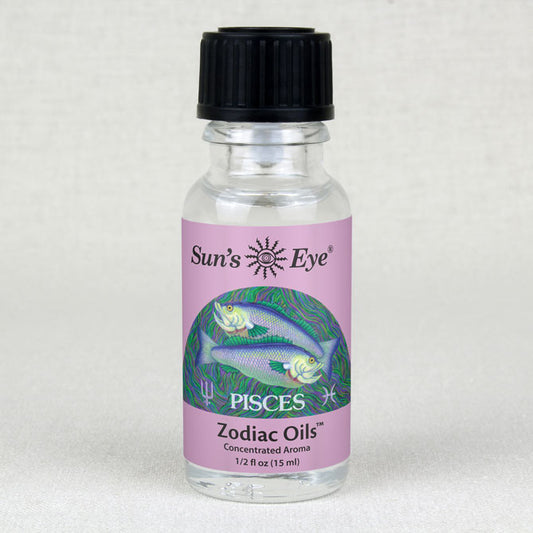 Sun's Eye Pisces 1/2 fl oz oil bottle