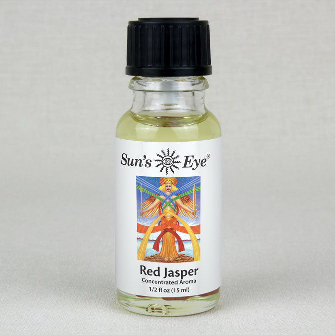 Sun's Eye Red Jasper 1/2 fl oz oil bottle