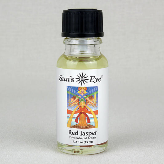 Sun's Eye Red Jasper 1/2 fl oz oil bottle