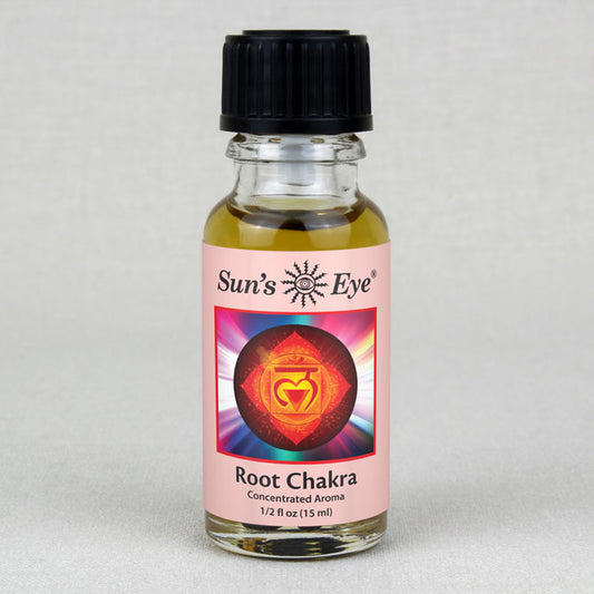 Sun's Eye Root Chakra 1/2 fl oz oil bottle