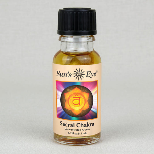 Sun's Eye Sacral Chakra 1/2 fl oz oil bottle