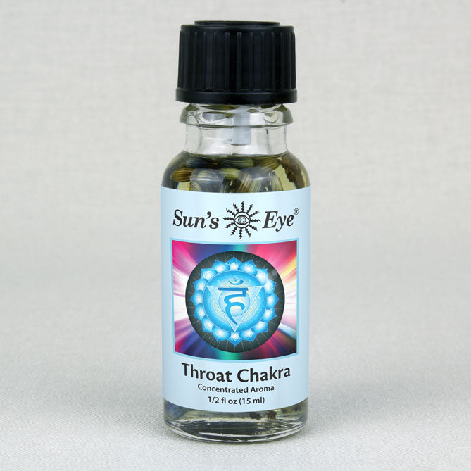 Sun's Eye Throat Chakra 1/2 fl oz oil bottle