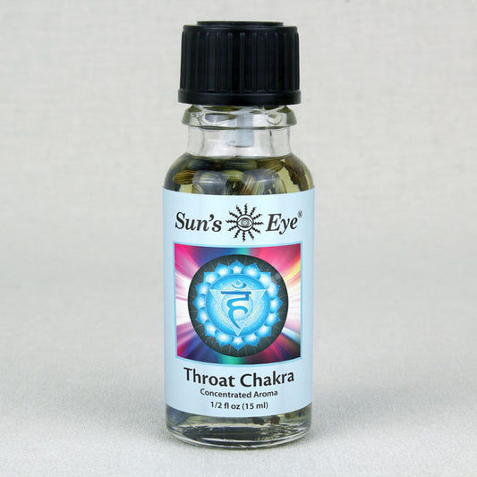 Sun's Eye Throat Chakra 1/2 fl oz oil bottle