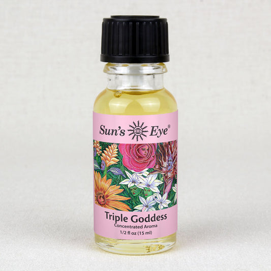Sun's Eye Triple Goddess 1/2 fl oz oil bottle